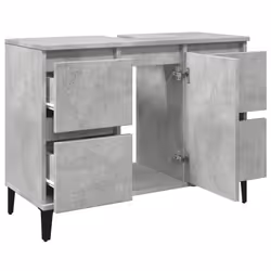 VidaXL 857128 miroir de salle de bain et armoire de rangement pour évier - Vue supplémentaire 5