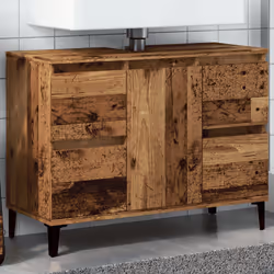 VidaXL 857129 miroir de salle de bain et armoire de rangement pour évier