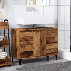 VidaXL 857129 miroir de salle de bain et armoire de rangement pour évier
