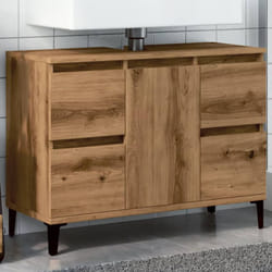 Vidaxl - Armoire d'évier chêne artisanal 80x33x60 cm bois d'ingénierie