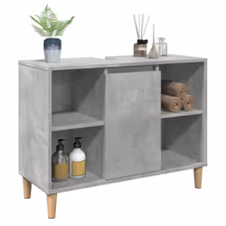 VidaXL 857132 miroir de salle de bain et armoire de rangement pour évier - Vue supplémentaire 4