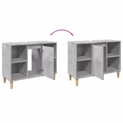 VidaXL 857132 miroir de salle de bain et armoire de rangement pour évier - Vue supplémentaire 8