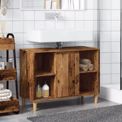 VidaXL 857133 miroir de salle de bain et armoire de rangement pour évier