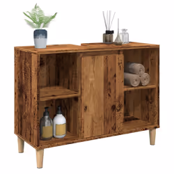 VidaXL 857133 miroir de salle de bain et armoire de rangement pour évier - Vue supplémentaire 4
