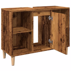 VidaXL 857133 miroir de salle de bain et armoire de rangement pour évier - Vue supplémentaire 6