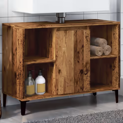 VidaXL 857135 miroir de salle de bain et armoire de rangement pour évier