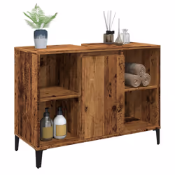 VidaXL 857135 miroir de salle de bain et armoire de rangement pour évier - Vue supplémentaire 4