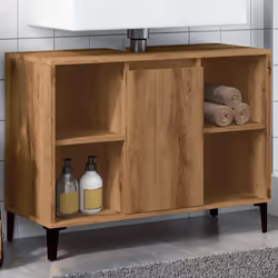 VidaXL 857136 miroir de salle de bain et armoire de rangement pour évier