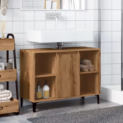 VidaXL 857136 miroir de salle de bain et armoire de rangement pour évier