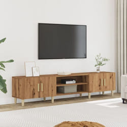 vidaXL Meuble TV chêne artisanal 180x31,5x40 cm bois d'ingénierie