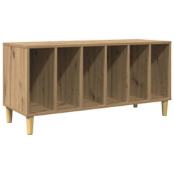 Armoire à disques chêne artisanal 100x38x48cm bois d'ingénierie Vidaxl