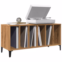 vidaXL Armoire à disques chêne artisanal 100x38x48cm bois dingénierie armoire de rangement pour disques buffet pour 857170