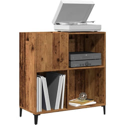 Armoire à disques vieux bois 84,5x38x89 cm bois d'ingénierie Vidaxl