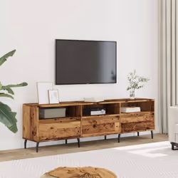 Ce meuble TV avec un grand espace de rangement est un complément pratique et attrayant pour votre salon ou votre chambre à co ...