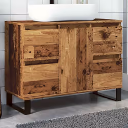 Ce meuble lavabo de salle de bain est un excellent supplément à votre salle de bain, ce qui lui donne une apparence ordonnée  ...