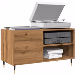 Rangez et exposez vos disques vinyles avec ce meuble à disques pratique et classique. Matériau stable et durable : le bois d' ...