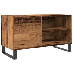 Armoire à disques vieux bois 84,5x38x48 cm bois d'ingénierie Vidaxl