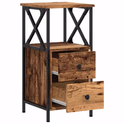 VidaXL 857250 Table de nuit et table de chevet Bois - Vue supplémentaire 7