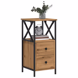 VidaXL 857252 Table de nuit et table de chevet Chêne