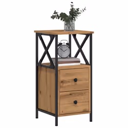 VidaXL 857253 Table de nuit et table de chevet Chêne