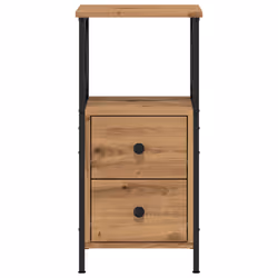 VidaXL 857253 Table de nuit et table de chevet Chêne - Vue supplémentaire 4