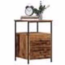 vidaXL Table de chevet vieux bois 34x35,5x50 cm bois d’ingénierie