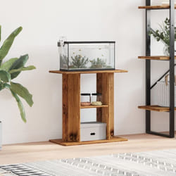 Support d'aquarium vieux bois 60x30x60 cm bois d'ingénierie Vidaxl
