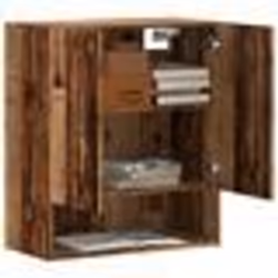 vidaXL Armoire murale vieux bois 60x31x70 cm bois dingénierie armoire armoire suspendue armoire latérale armoire de 857296
