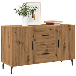 Buffet Chêne Artisanal 100x36x60 Cm Bois D'Ingénierie Vidaxl