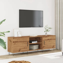 vidaXL Meuble TV chêne artisanal 150x30x50 cm bois dingénierie meuble multimédia meuble HiFi buffet meubles multimédia 857327