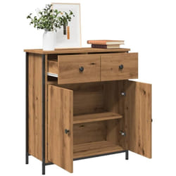 Buffet chêne artisanal 70x30x80 cm bois d'ingénierie - Vidaxl