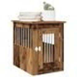 vidaXL Meuble de cage chien vieux bois 45x62x59 cm bois dingénierie chenil abri pour chien cage pour animaux de 857636