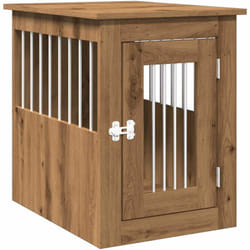 Vidaxl - Meuble de cage pour chiens chêne artisanal 45x62x59 cm