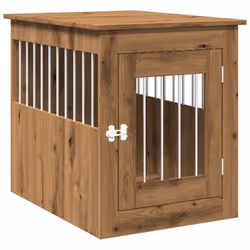 Ce meuble de cage pour chien, servant à la fois de cage pour chien et de table d'appoint, constitue un supplément pratique et ...
