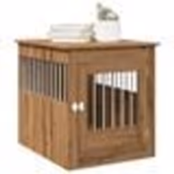 vidaXL Meuble de cage pour chiens chêne artisanal 64,5x80x71 cm
