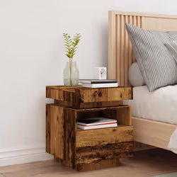 VidaXL 857658 Table de nuit et table de chevet Bois - Vue supplémentaire 4