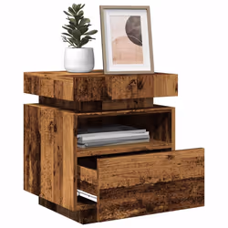 VidaXL 857659 Table de nuit et table de chevet Bois - Vue supplémentaire 4