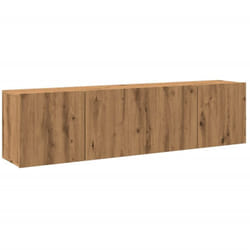 Vidaxl - Meubles tv muraux 2 pcs chêne artisanal 80x30x41 cm