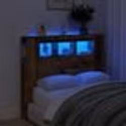 vidaXL Tête de lit à LED vieux bois 120x18,5x103,5cm bois d'ingénierie