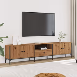 Doté d'un design à la fois tendance et pratique, ce meuble TV deviendra un point central de votre pièce. Matériau robuste et ...