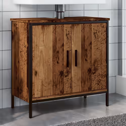 VidaXL 857698 miroir de salle de bain et armoire de rangement pour évier