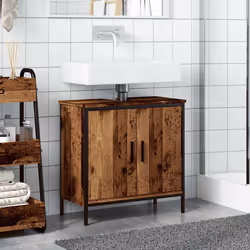 VidaXL 857698 miroir de salle de bain et armoire de rangement pour évier