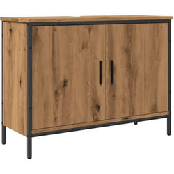 Armoire lavabo chêne artisanal 80x30x60 cm bois d'ingénierie Vidaxl