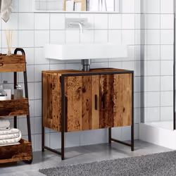 VidaXL 857702 miroir de salle de bain et armoire de rangement pour évier
