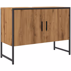 Ce meuble lavabo de salle de bain est un excellent supplément à votre salle de bain, ce qui lui donne une apparence ordonnée ...