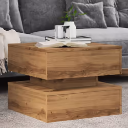 Décorez votre salon avec cette table basse moderne avec lumières LED, elle se marie facilement avec les meubles de tout style ...