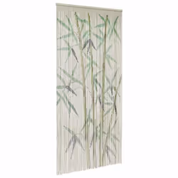 VidaXL Rideau anti-insectes imprimé en bambou 90 x 220 cm rideau anti-mouches moustiquaire de porte rideau anti-mouches 40174 ...