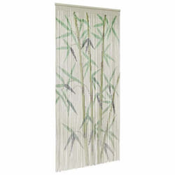 VidaXL Rideau anti-insectes imprimé en bambou 90 x 220 cm rideau anti-mouches moustiquaire de porte rideau anti-mouches 4017441