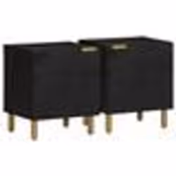 vidaXL Tables de chevet 2 pcs noir 40x33x46 cm bois de manguier solide