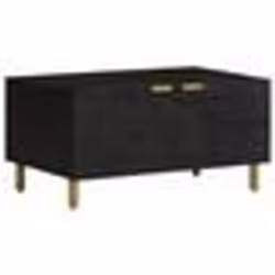 vidaXL Table basse Noir 80x50x40 cm Bois d'ingénierie